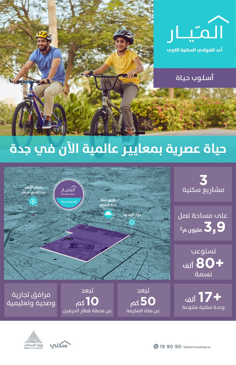 ضاحية الميَّار السكنية في جدة.. بيئة نموذجية متكاملة تخدم 17 ألف أسرة