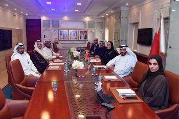 Bahraini Housing Minister Receives Vice Urban Planning Minister at MOMRAH to discuss ways of cooperation in the field of urban planning